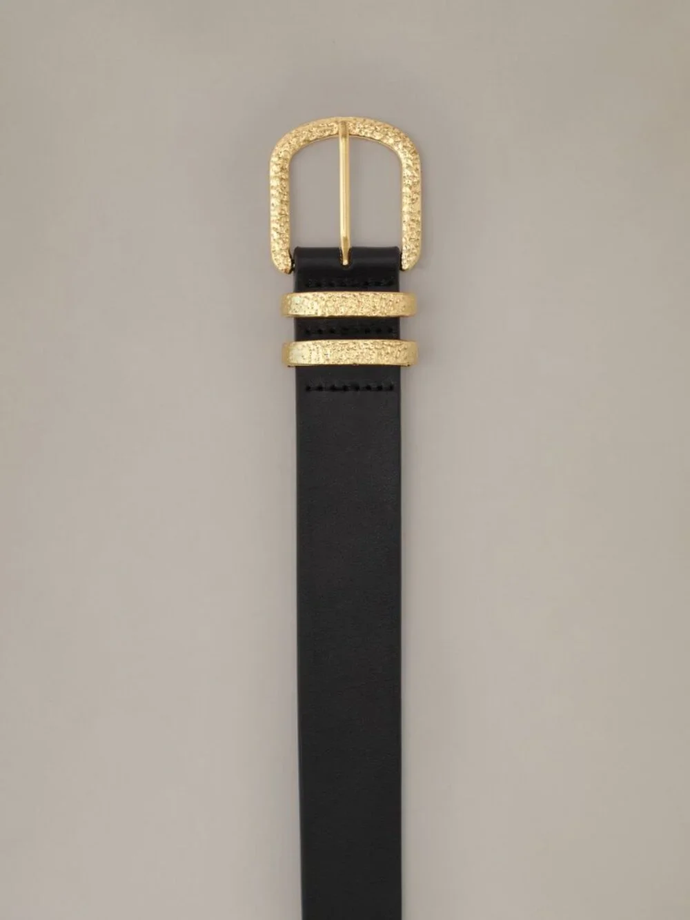 J McLaughlin Kendall Leather Belt - Black NEW